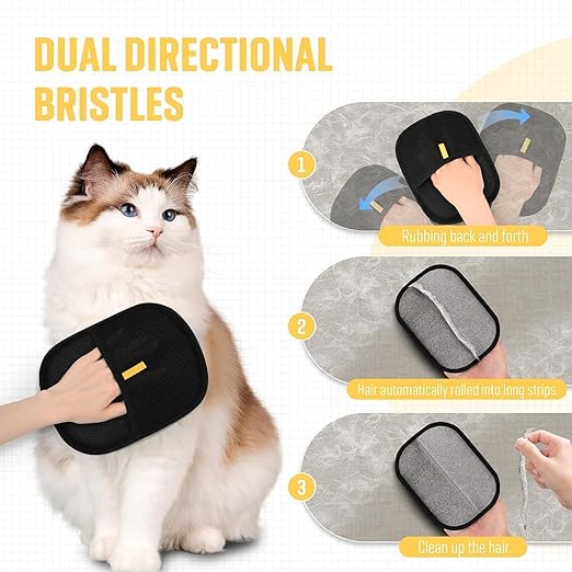 CUBIZ Pet Hair Removal Glove for Cats & Dogs